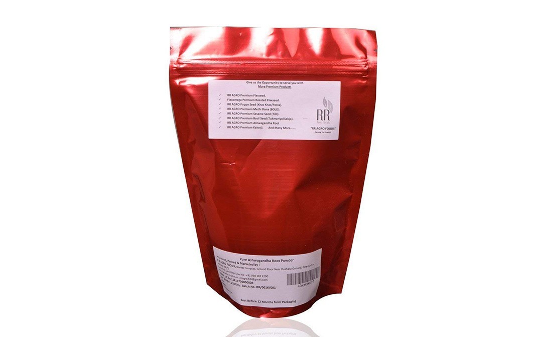 R R Agro Foods Pure Ashwagangha Root Powder    Pack  250 grams